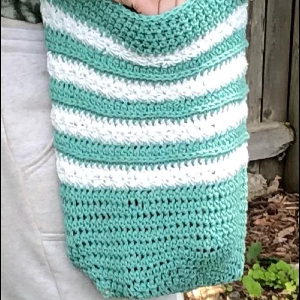 Reusable market bag mesh tote bag